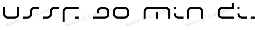 USSF 90 Min Display字体转换
